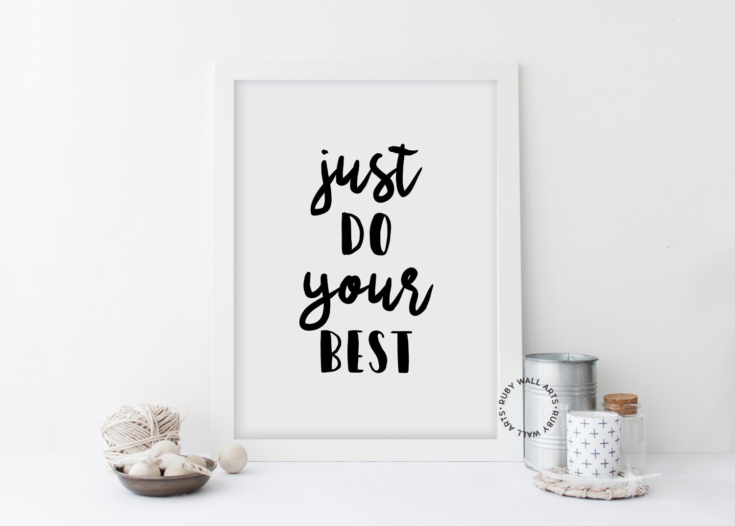 Just Do Your Best Prints Bedroom  Wall  Decor  Poster Tumblr 