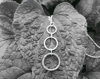 3 Circles Sterling Silver Necklace