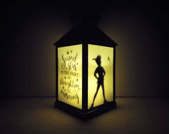 Peter Pan Lantern, Night light, silhouette lantern