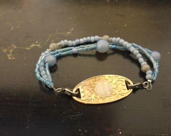 Carte d’identité médicale Bracelets - interchangeables - bleu poudre