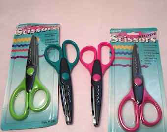 Lot of 4 Allary Scrapbooking Shape Scissors