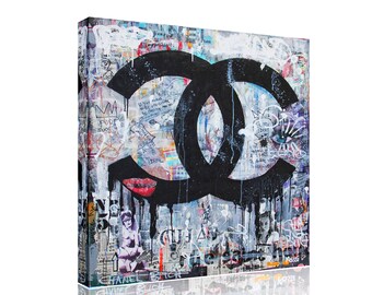 Chanel Funky Canvas Print Art