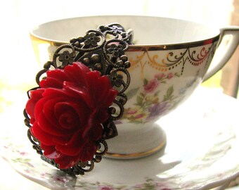 The Blooming American Beauty Rose Bracelet -