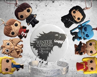 Game of thrones inspired stitch markers for knitting and crocheting / gift envelope available!