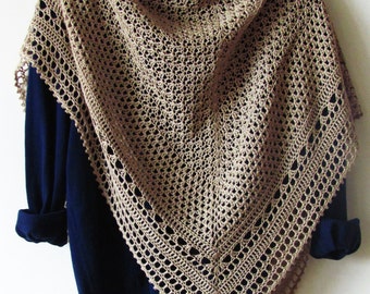 Hourglass Shawl Crochet Pattern PDF