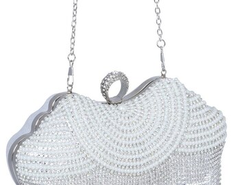 silver diamond bag