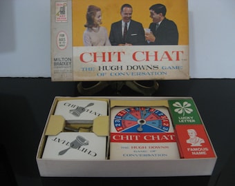 Vintage 1963 Milton Bradley Chit Chat Game by Hugh Downs
