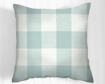 Decorative Throw Pillow Cover/ grey blue and white.Cushion Covers Pillow Home Decor front & back - Accent Pillow Decorative