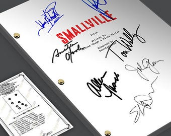 SMALLVILLE TV Script Pilot Episode Screenplay Signed Autograph Reprint - Tom Welling, Kristen Kreuk Superman Clark Kent Lana Lang Lex Luthor