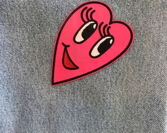 HEART PATCH iron on patch