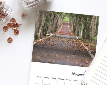 Road to No Where 2019 Desk Calendar, Graphic Patterns, Mini Calendar, 2019 Calendar, 2019 Planner, Small Calendar, photography