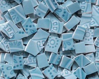 Mosaic Tiles--Debonair Blue --100 tiles