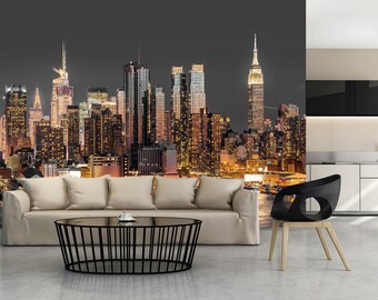 manhattan wall decal etsy