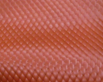Leather 12"x12" QUILTED BRANDY 1/2" Pattern Cowhide 2.5-3 oz / 1-1.2 mm PeggySueAlso™ E2911-14 Limited