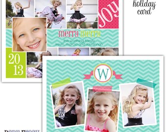 10 4x6 or 5x7 Photo Holiday Christmas cards /White envelopes