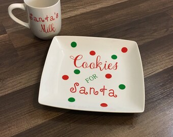 Santa milk cup | Etsy Santa milk cup | Etsy