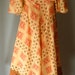 Vintage late 60s Bohemian David Silverman Flutter Dress L