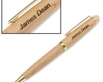 Personalized Maple Classic Twist Ballpoint Pen