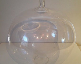Glass Apple Vase by Ingeborg Lundin, Orrefors