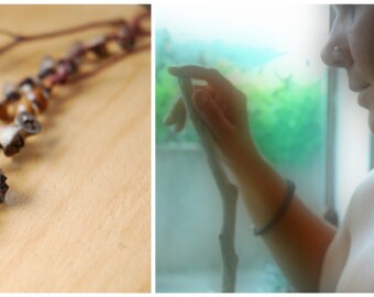 Natural Eucalyptus Seed Pod Necklace, Seeds Jewelry, Tribal Beaded Necklace, Natural seed Jewelry, Natural Woman, Natural Men, OOAK