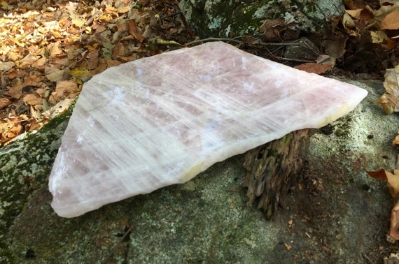 Large Rose Quartz Slab 4.11 lbs., Polished Rose Quartz, Rose Quartz Healing Crystal, XL Rose Quartz, Pink Crystal Slab, Rose Quartz Tray