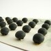 Genuine Jet buttons, Antique vintage button card from early 20th century, black stone buttons, unused!!