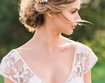 Bridal Leaf Crown Gold Leaf Headband Gold Bridal Wreath Silver Leaf Crown Gold Leaf Hair Bridal Crown Silver Leaf Headband #145