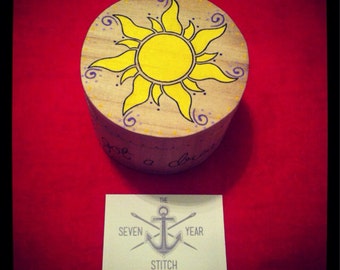 Hand Painted Tangled Inspired Tinket Box