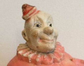 1930 Chalkware Clown Bank