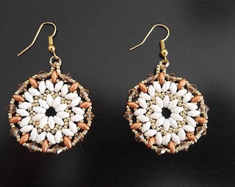 Pair of earrings spirit mandala