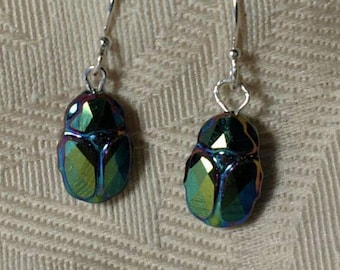 Scarab Earrings No. 2 - Swarovski Crystal