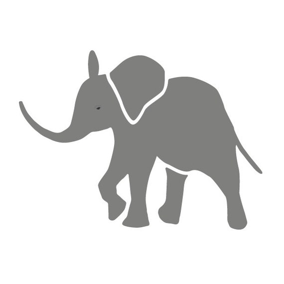 Free Free 335 Stencil Silhouette Baby Elephant Svg SVG PNG EPS DXF File