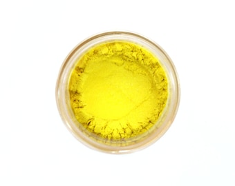 All Natural Makeup - Bright Yellow Eye Shadow - Eye Makeup - Pucker