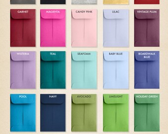 No.1 Coin Envelopes - Pick A Color (50 Qty.)