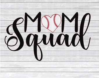 Download Mom squad baseball | Etsy