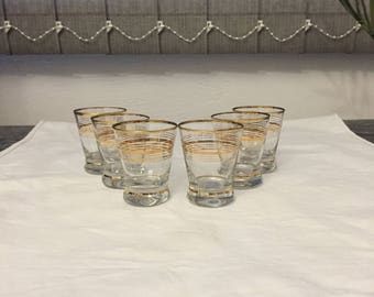 Vintage Shot Glasses, Vintage Barware, Vintage Glasses, Retro Shot Glasses, Bar Glasses, Drinking Glasses, Shot Glasses Set