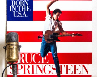 12" inch Single Bruce Springsteen Vinyl Collectors Item 1985 Music Political Anit-War Message New Jersey Rock and Roll "Born In The U.S.A."