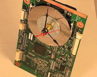 Computer Circuit Board Desk Clock