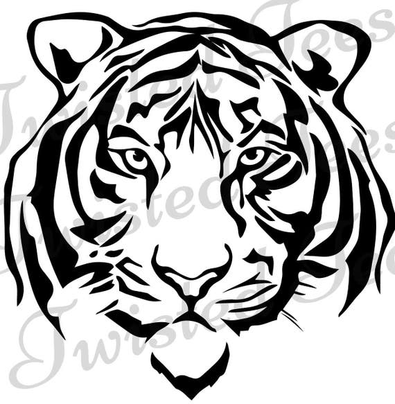 Download Tiger Vector Graphic Silhouette AI PNG SVG dxf