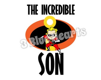The Incredible Son svg studio dxf pdf jpg png