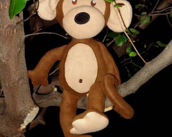 In Hoop Stuffed Monkey