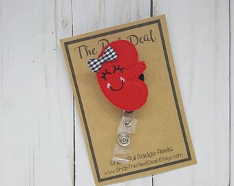 Kidney Badge Reel, Nephrology Badge Reel, Feltie Badge Reel, RN Badge Reel, Interchangeable Badge Reel, ID Badge Reel