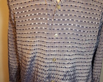 FREE SHIPPING Vintage 1950 Men Iridescent Shirt