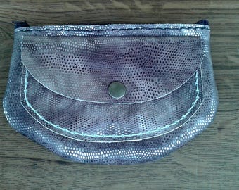 Zippered leather Purse