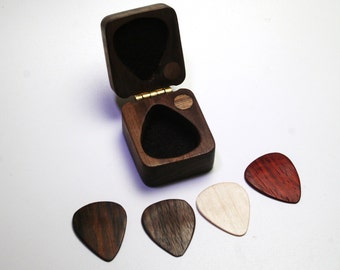 Personalized Custom Guitar Pick and Case SALE engraved guitar pick box, excellent holiday gift , Guitar Gift - Custom Guitar Pick holder