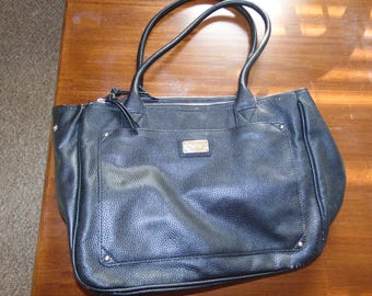 Vintage Nine West Black Faux Leather Purse