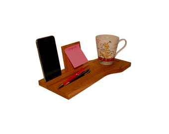Wooden desk organizer, holder