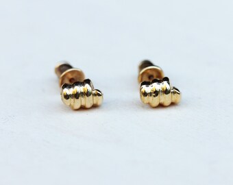 Gold Knot Studs, Knot Studs, Twist Studs, Small Gold Studs, Texture Studs
