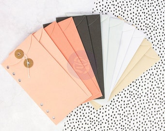 My Prima Planner String Tie Envelope Inserts 12/Pkg For A5 Planner (591267)