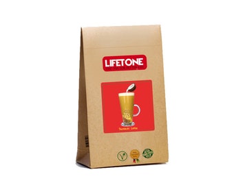 Turmeric Latte, Blend with Coconut,Ceylon Cinnamon,Ginger,Pepper,Clove and Honey : 20 Sachets, 40g